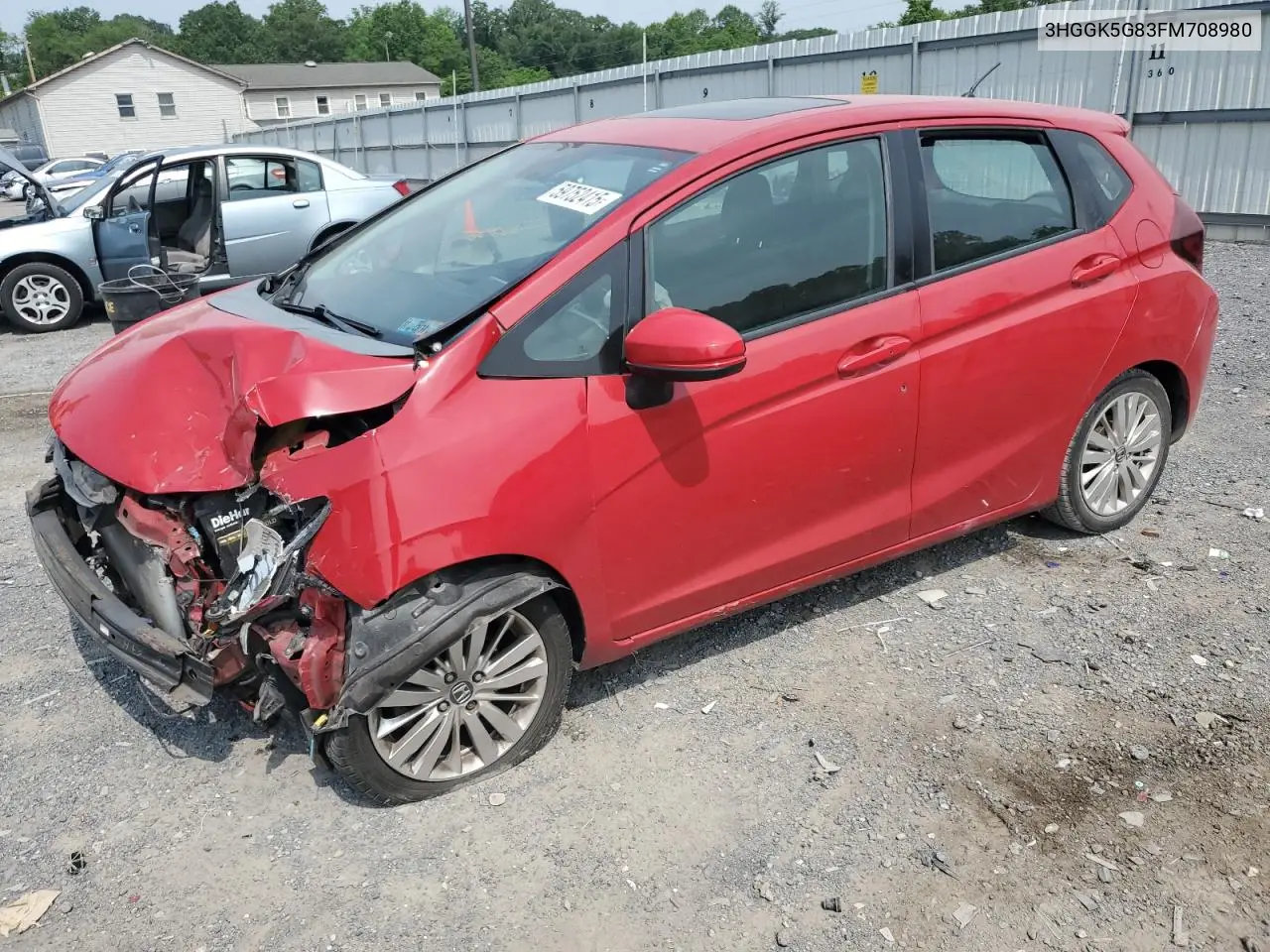 2015 Honda Fit Ex VIN: 3HGGK5G83FM708980 Lot: 59752415