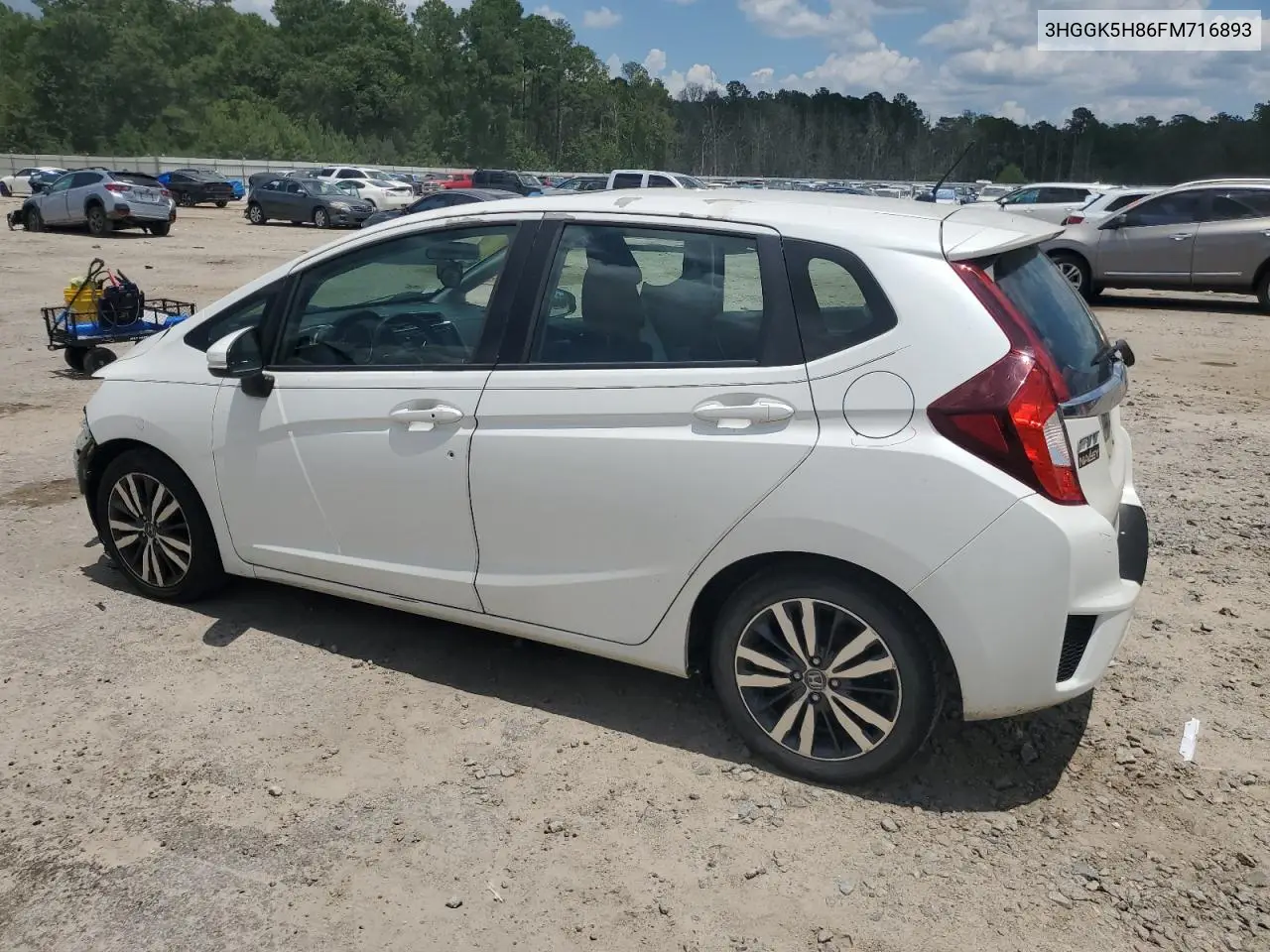 2015 Honda Fit Ex VIN: 3HGGK5H86FM716893 Lot: 61375425