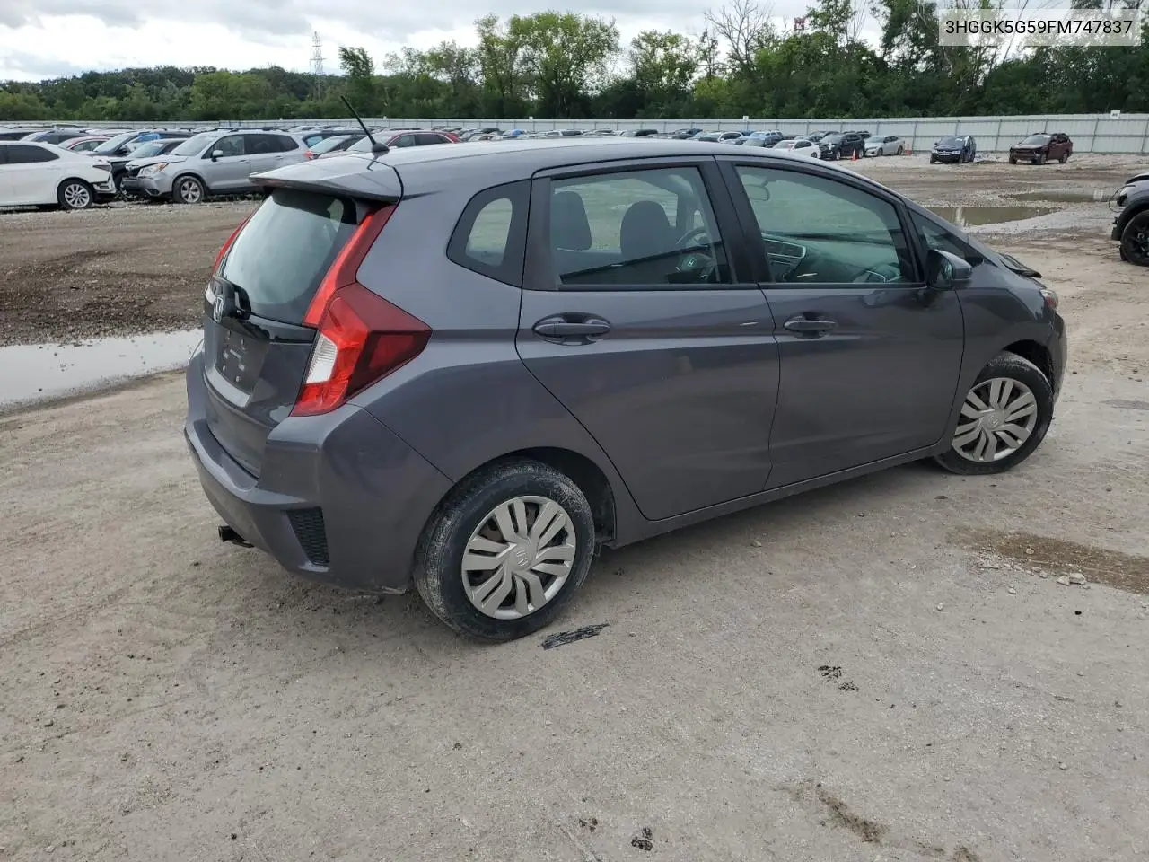 2015 Honda Fit Lx VIN: 3HGGK5G59FM747837 Lot: 61775235