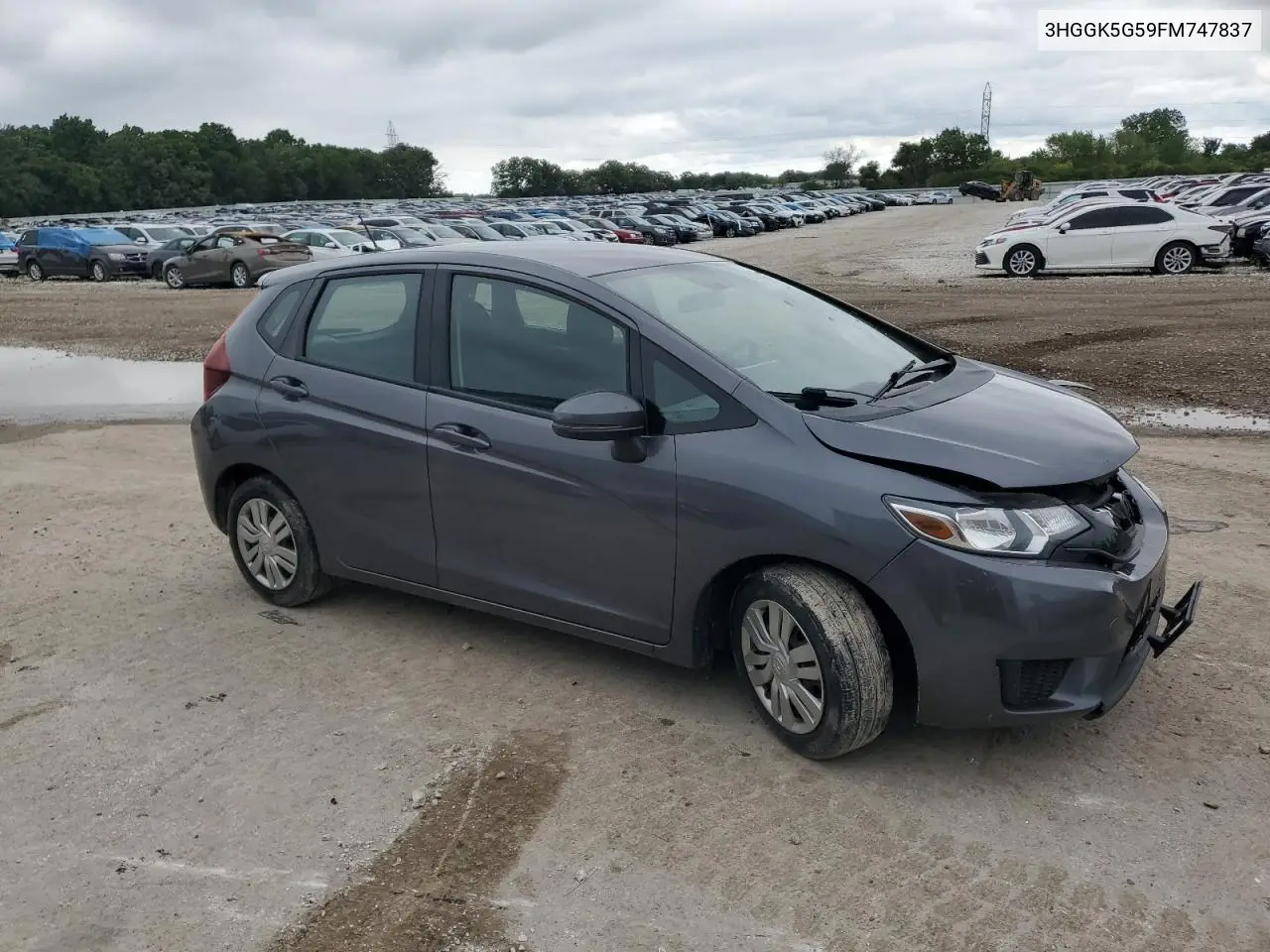 2015 Honda Fit Lx VIN: 3HGGK5G59FM747837 Lot: 61775235