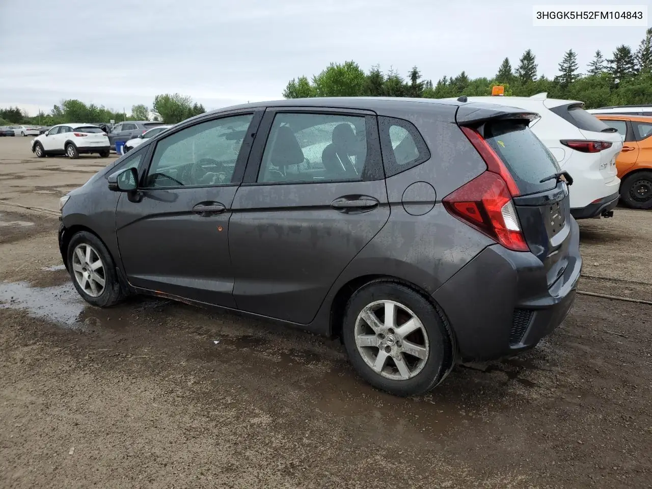2015 Honda Fit Lx VIN: 3HGGK5H52FM104843 Lot: 62215185
