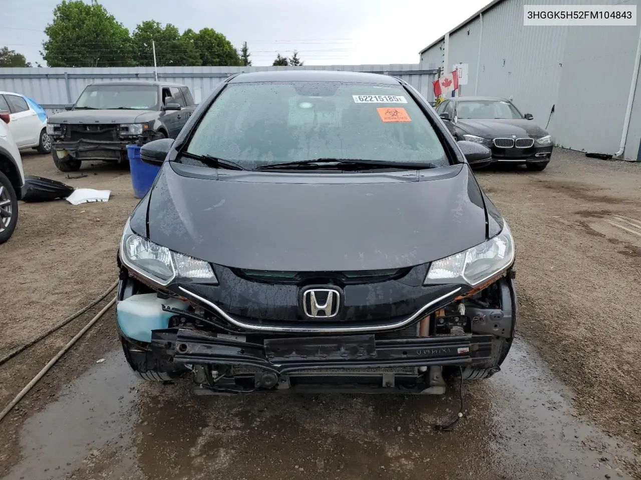 2015 Honda Fit Lx VIN: 3HGGK5H52FM104843 Lot: 62215185