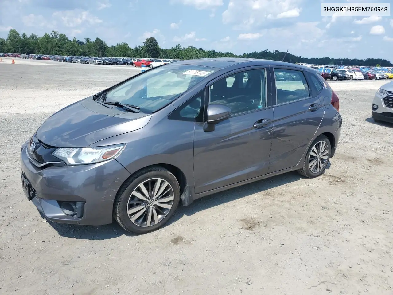 2015 Honda Fit Ex VIN: 3HGGK5H85FM760948 Lot: 62715735