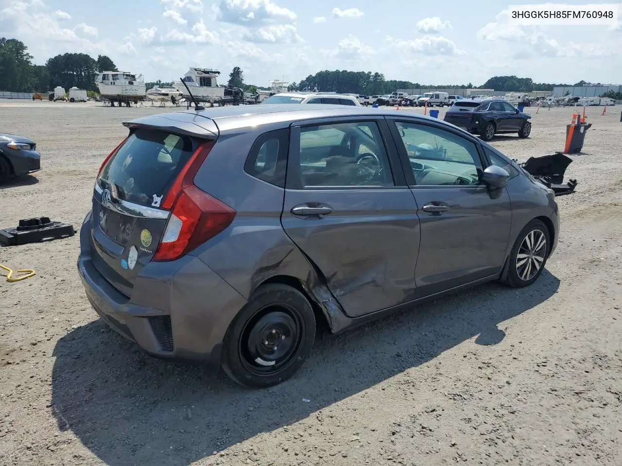 2015 Honda Fit Ex VIN: 3HGGK5H85FM760948 Lot: 62715735