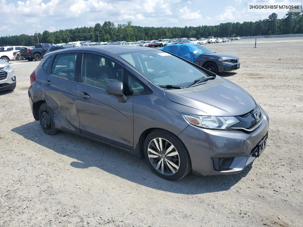 2015 Honda Fit Ex VIN: 3HGGK5H85FM760948 Lot: 62715735