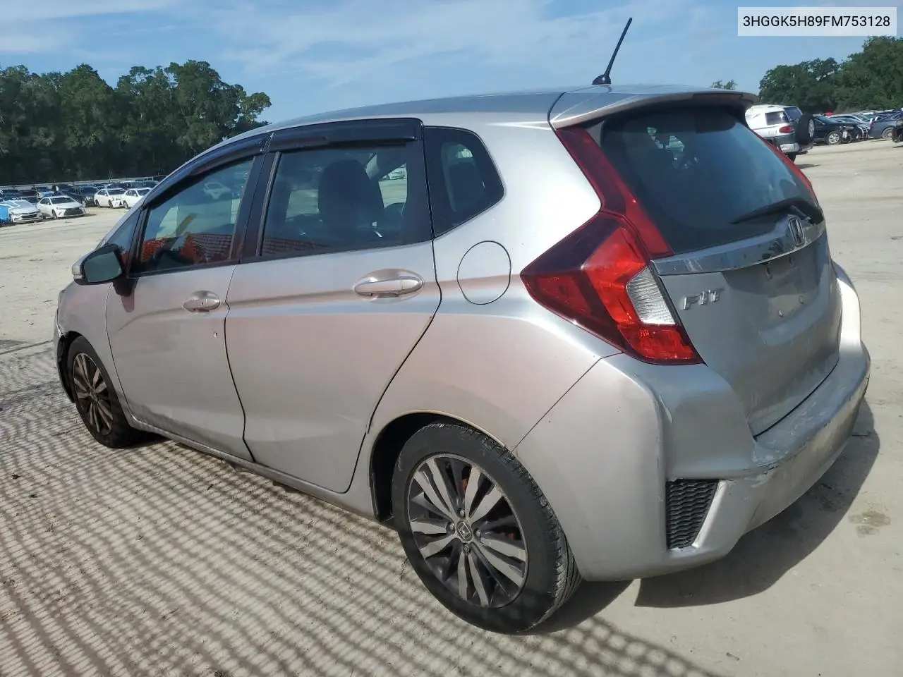 2015 Honda Fit Ex VIN: 3HGGK5H89FM753128 Lot: 62895295