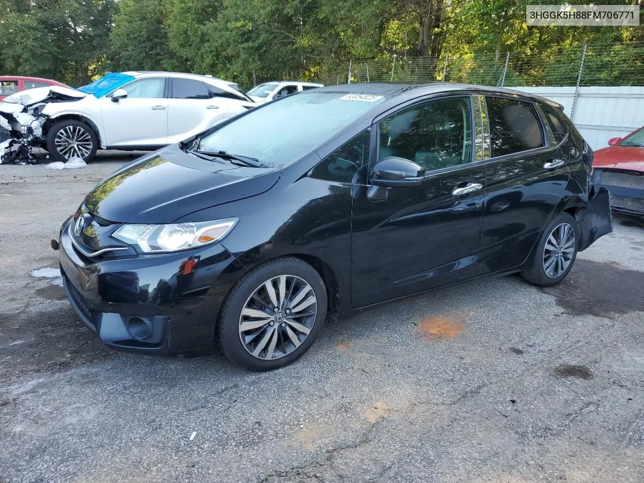 2015 Honda Fit Ex VIN: 3HGGK5H88FM706771 Lot: 63054825