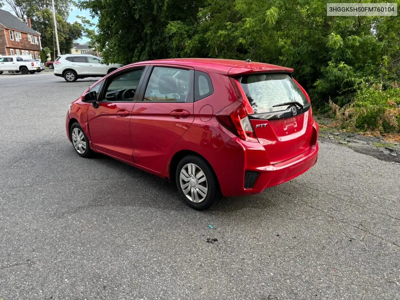 2015 Honda Fit Lx VIN: 3HGGK5H50FM760104 Lot: 63164915
