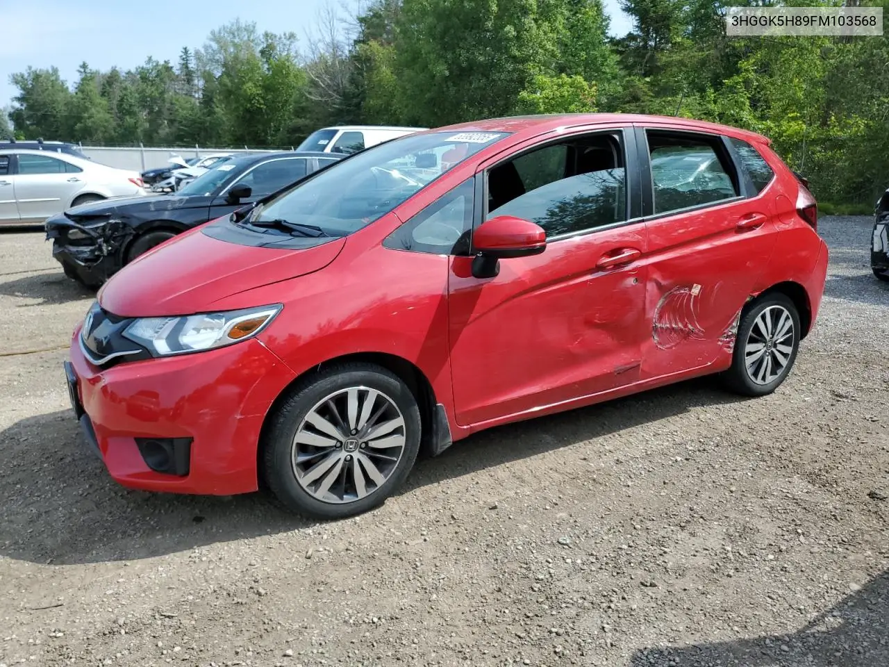 2015 Honda Fit Ex VIN: 3HGGK5H89FM103568 Lot: 63992355