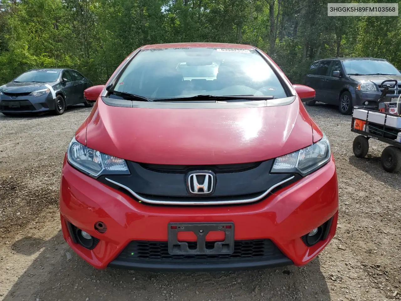 2015 Honda Fit Ex VIN: 3HGGK5H89FM103568 Lot: 63992355