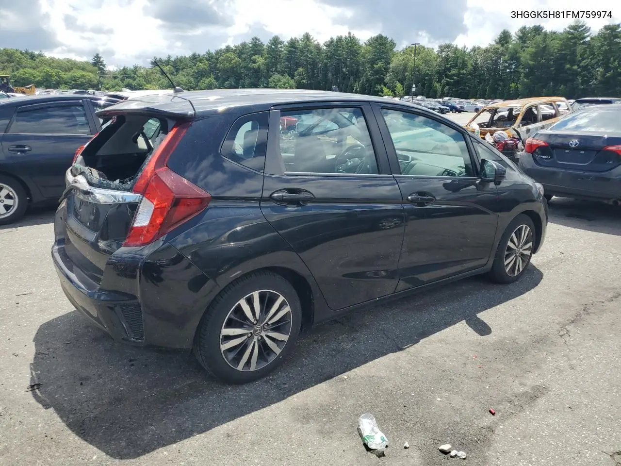 2015 Honda Fit Ex VIN: 3HGGK5H81FM759974 Lot: 64164675