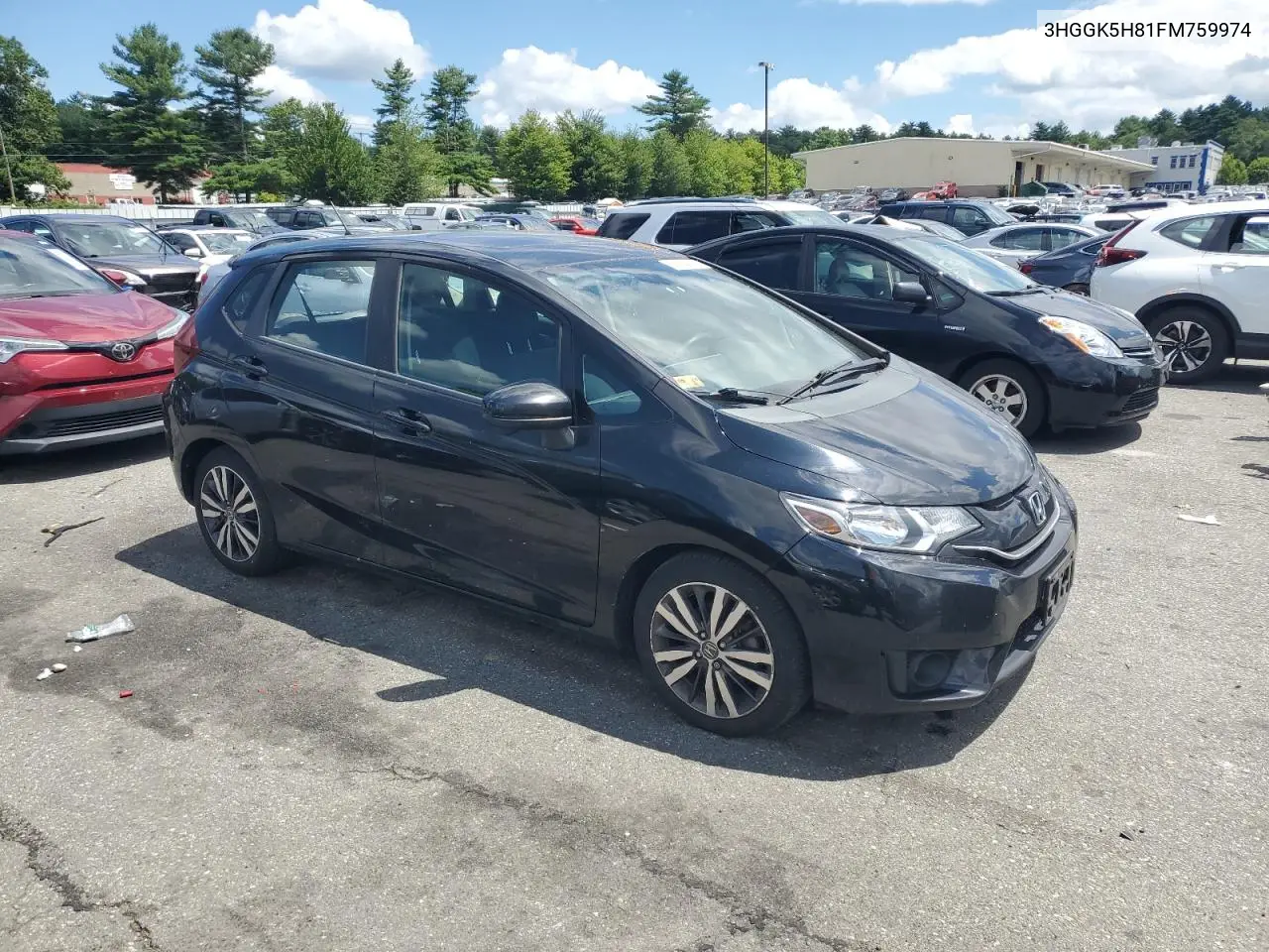 2015 Honda Fit Ex VIN: 3HGGK5H81FM759974 Lot: 64164675