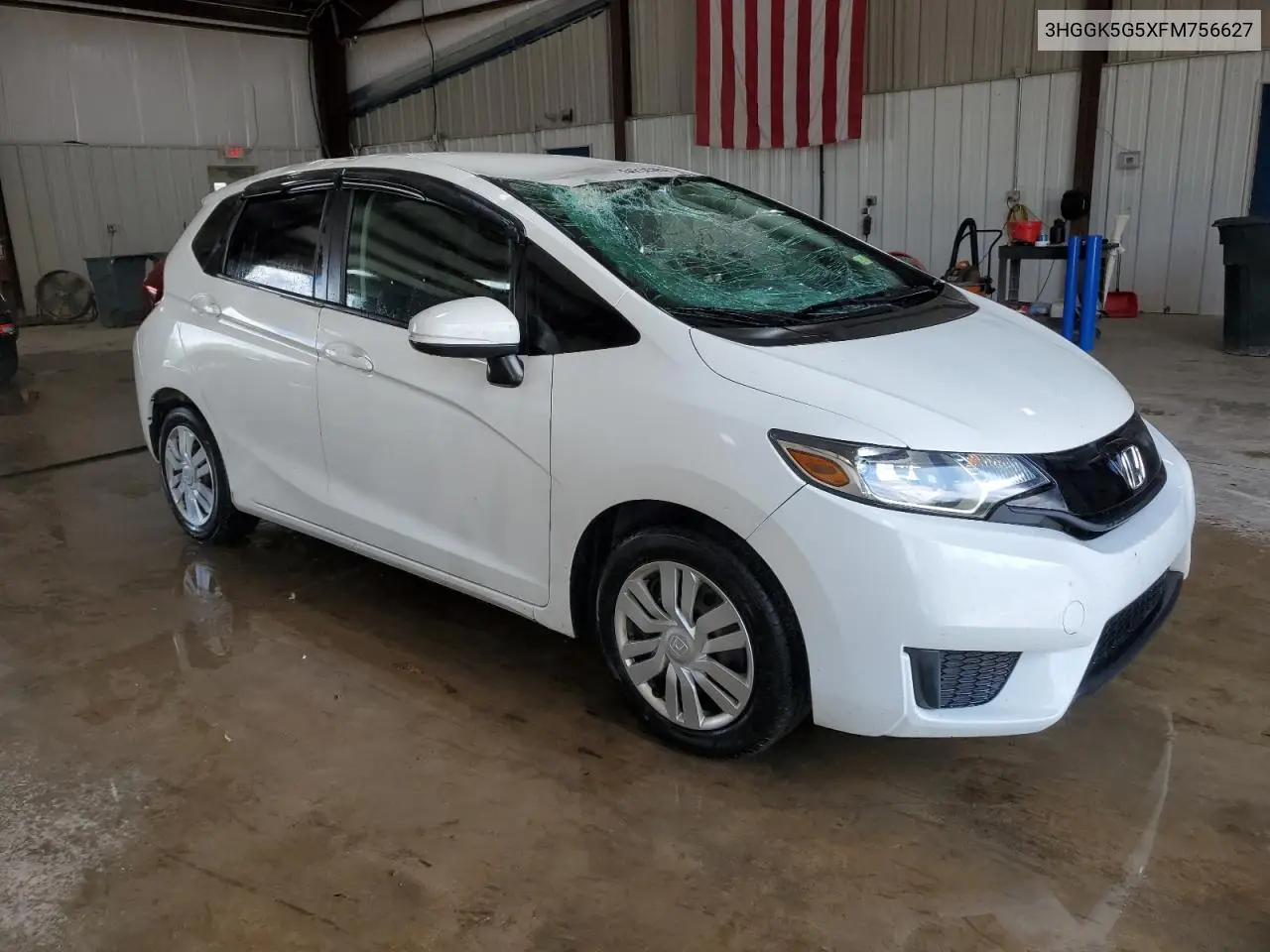 2015 Honda Fit Lx VIN: 3HGGK5G5XFM756627 Lot: 64214595