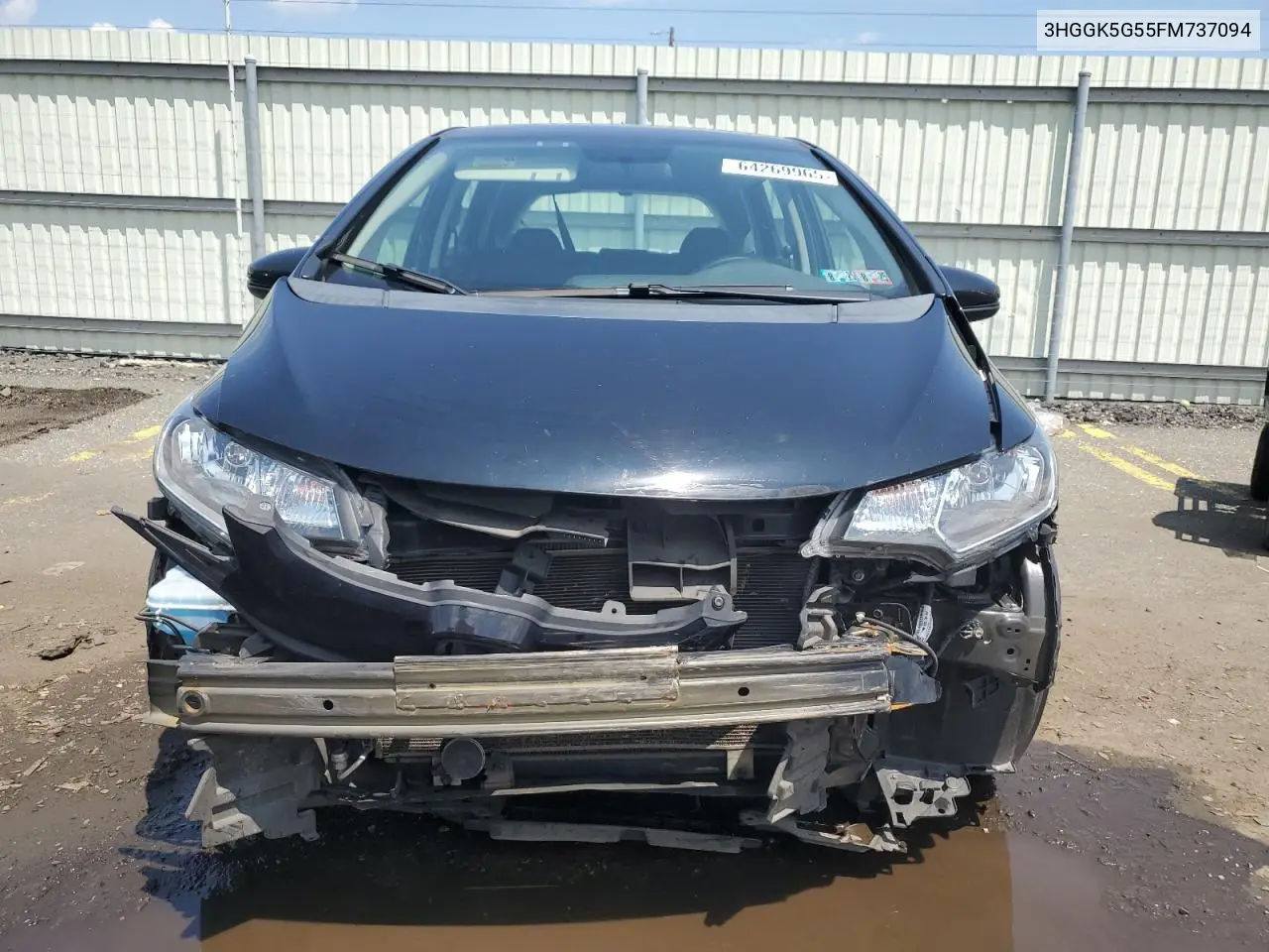 2015 Honda Fit Lx VIN: 3HGGK5G55FM737094 Lot: 64269965