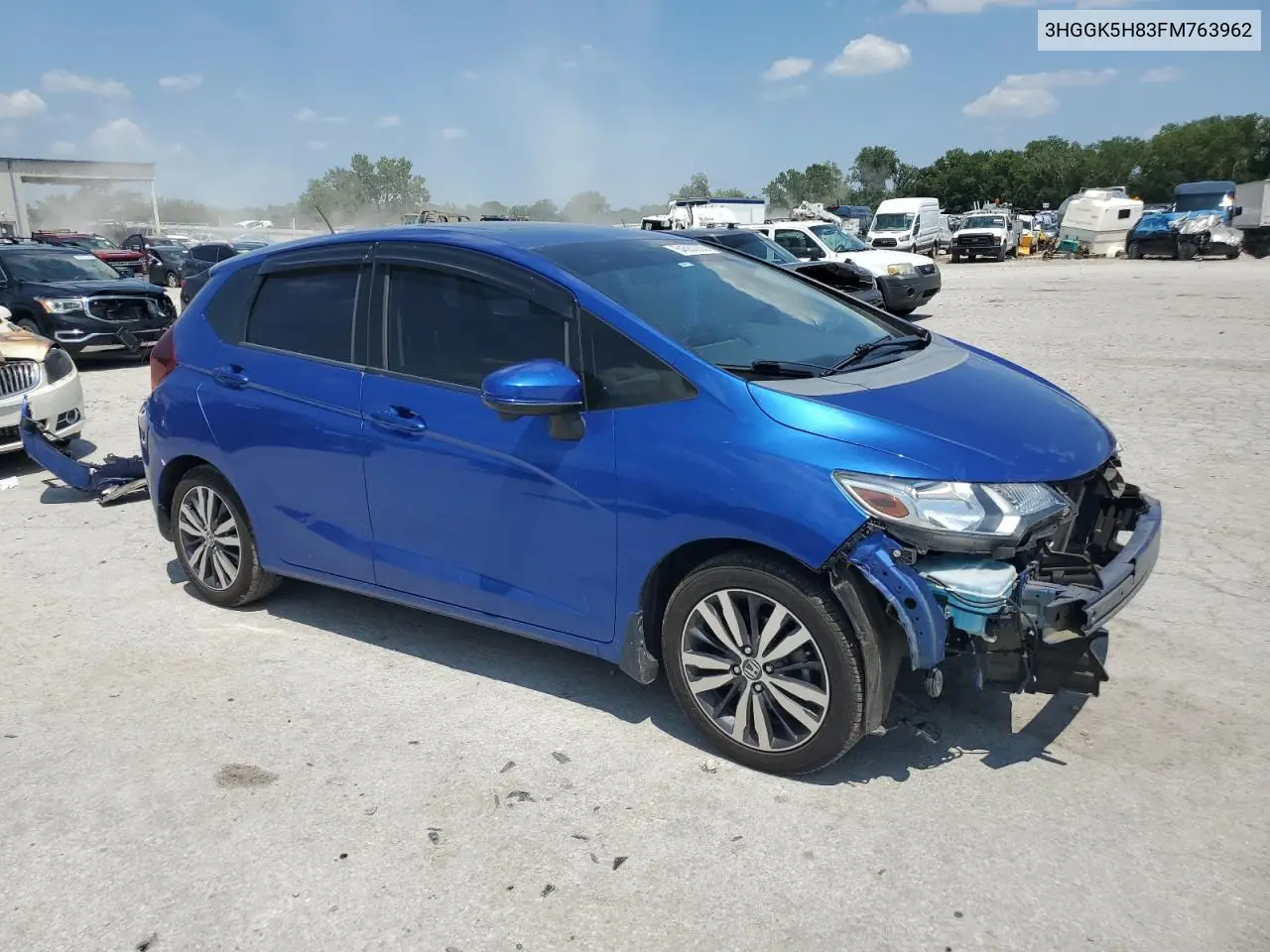 2015 Honda Fit Ex VIN: 3HGGK5H83FM763962 Lot: 64560635