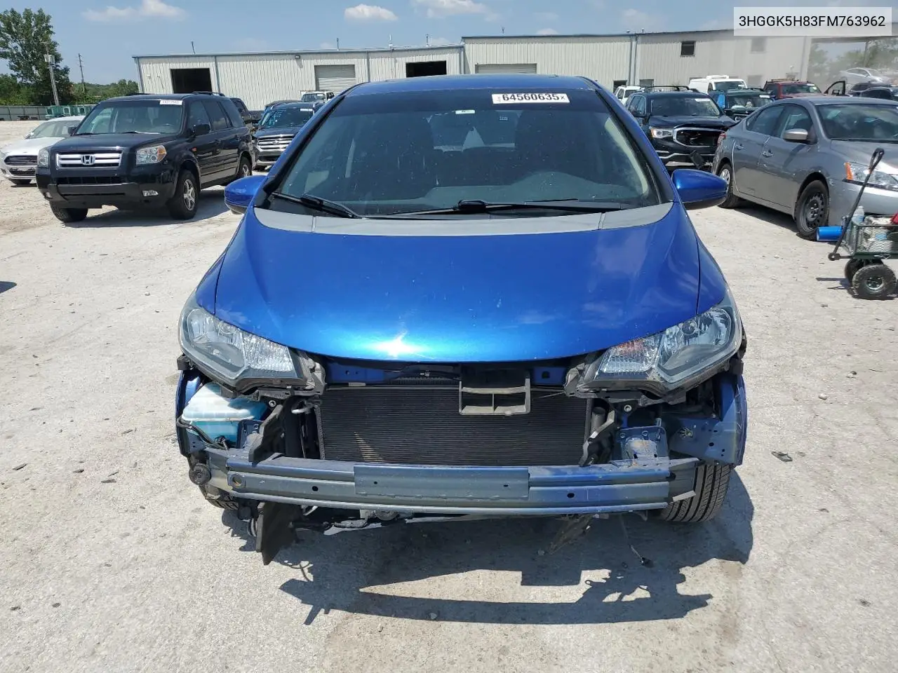 2015 Honda Fit Ex VIN: 3HGGK5H83FM763962 Lot: 64560635