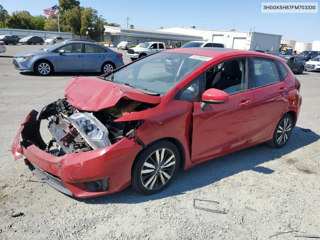 2015 Honda Fit Ex VIN: 3HGGK5H87FM703330 Lot: 64599045