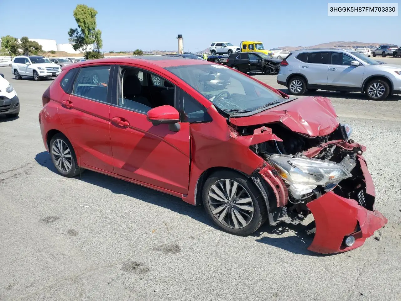 2015 Honda Fit Ex VIN: 3HGGK5H87FM703330 Lot: 64599045