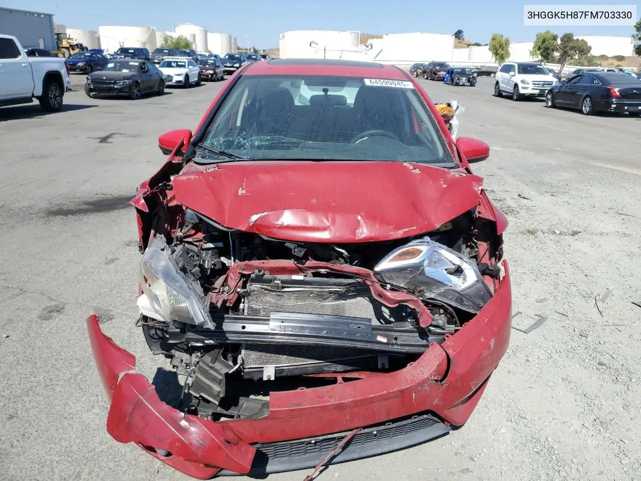 2015 Honda Fit Ex VIN: 3HGGK5H87FM703330 Lot: 64599045