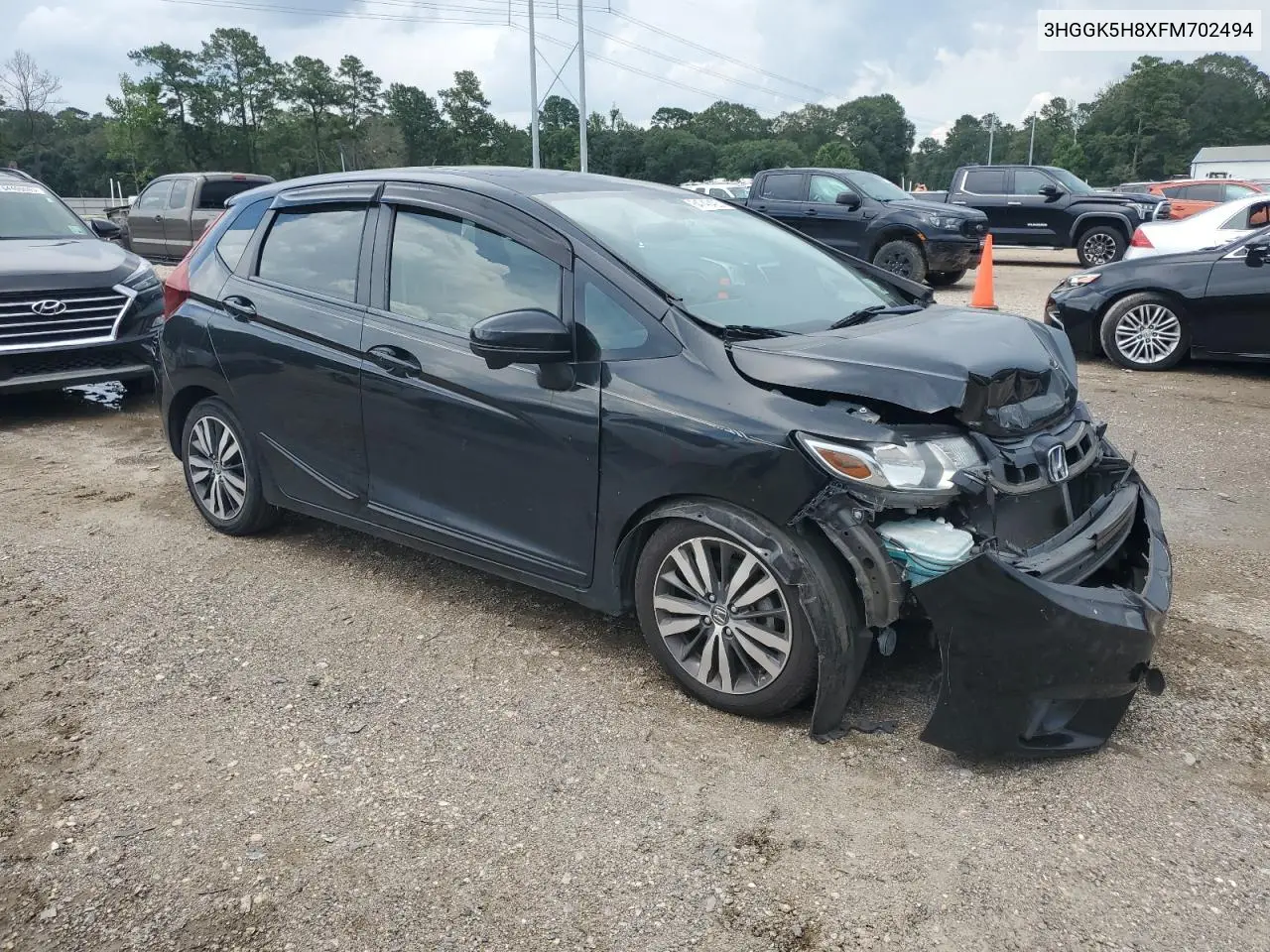 2015 Honda Fit Ex VIN: 3HGGK5H8XFM702494 Lot: 64740425