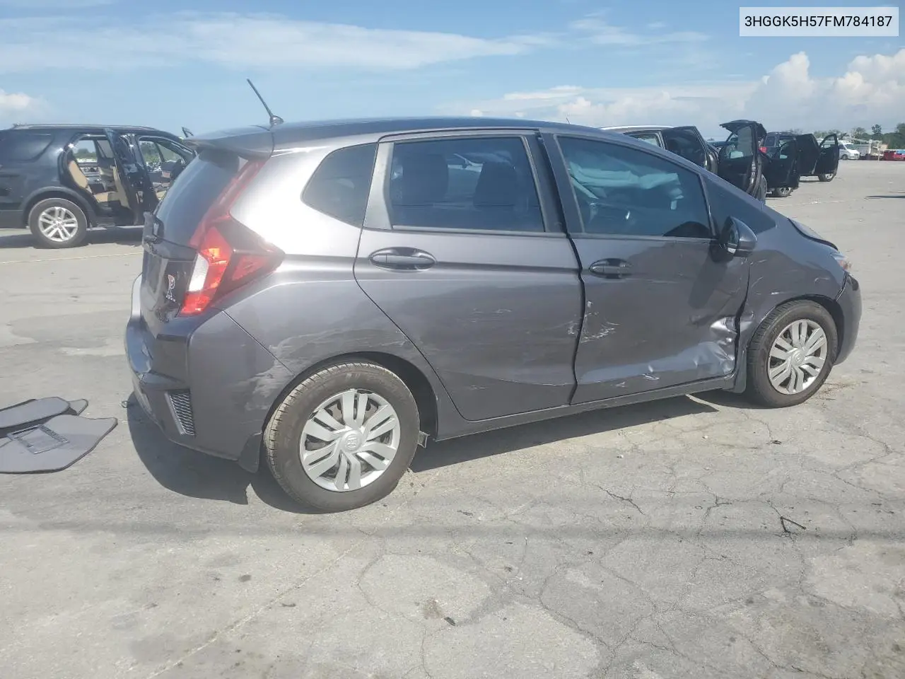 2015 Honda Fit Lx VIN: 3HGGK5H57FM784187 Lot: 64764785