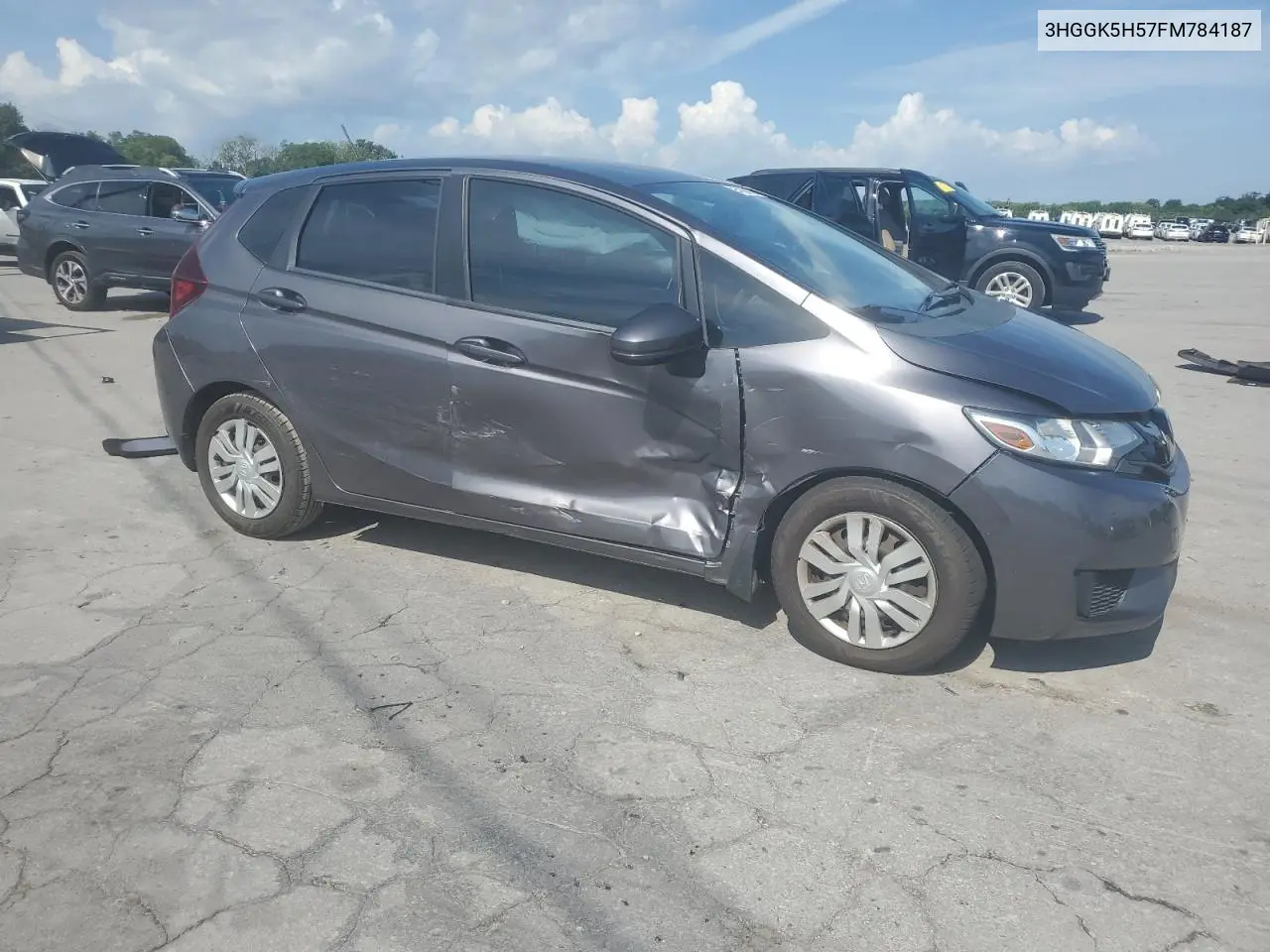 2015 Honda Fit Lx VIN: 3HGGK5H57FM784187 Lot: 64764785