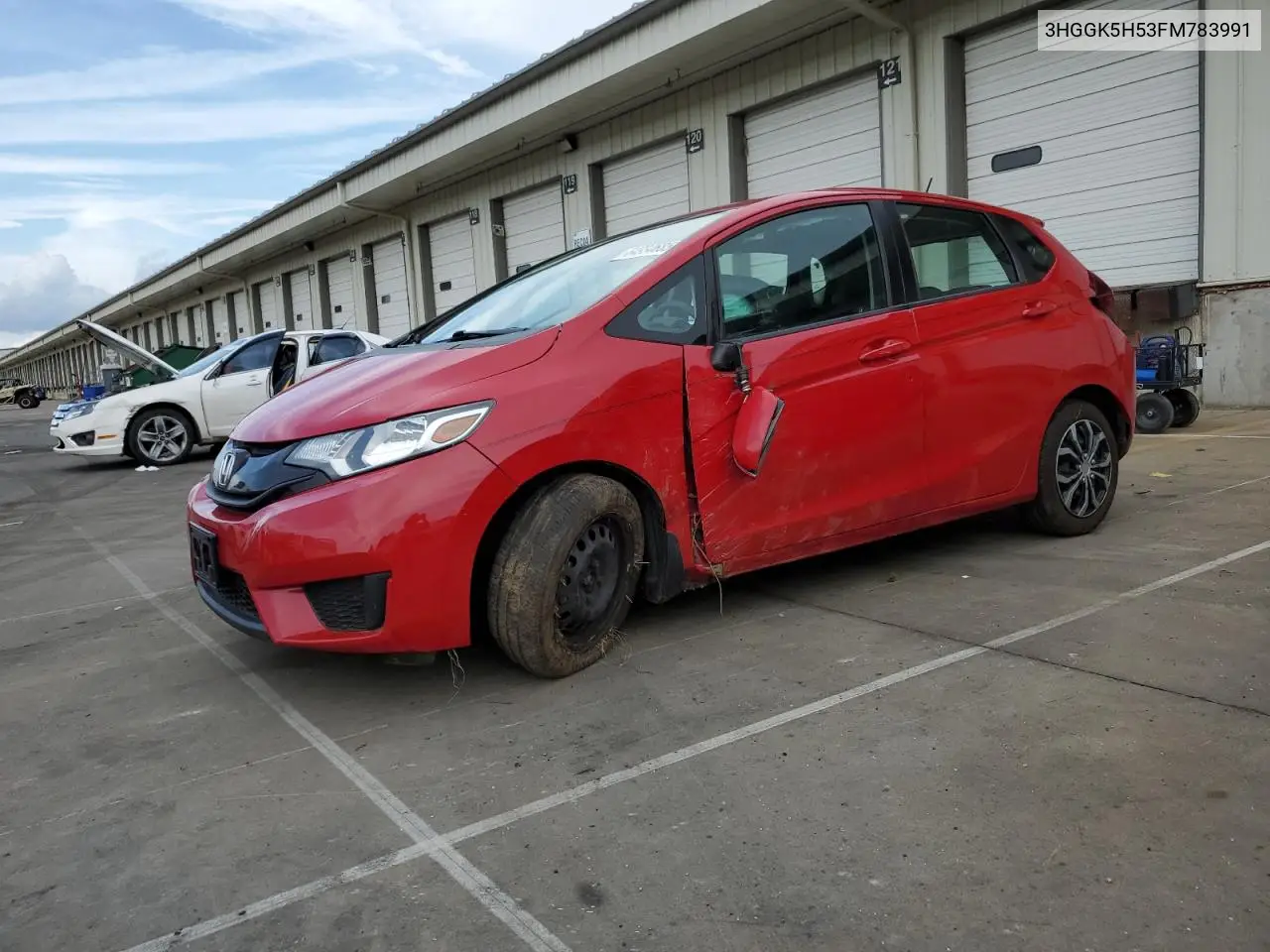 2015 Honda Fit Lx VIN: 3HGGK5H53FM783991 Lot: 64934685