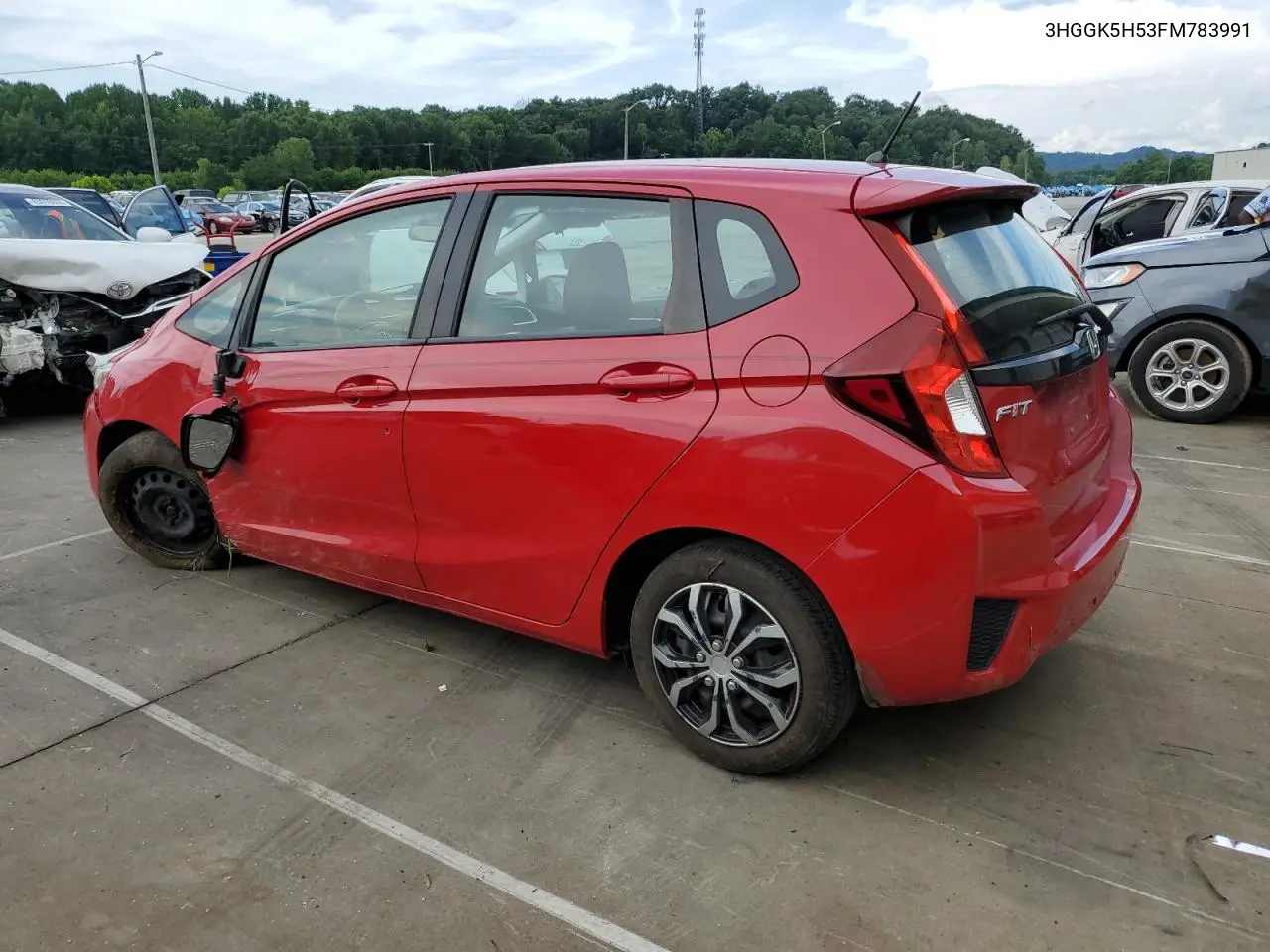 2015 Honda Fit Lx VIN: 3HGGK5H53FM783991 Lot: 64934685