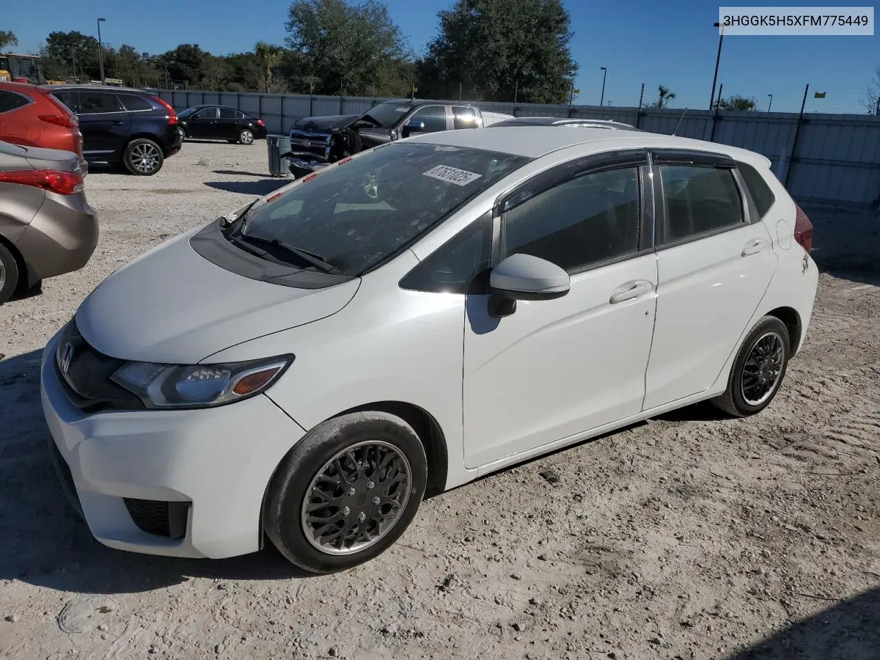 2015 Honda Fit Lx VIN: 3HGGK5H5XFM775449 Lot: 87631025