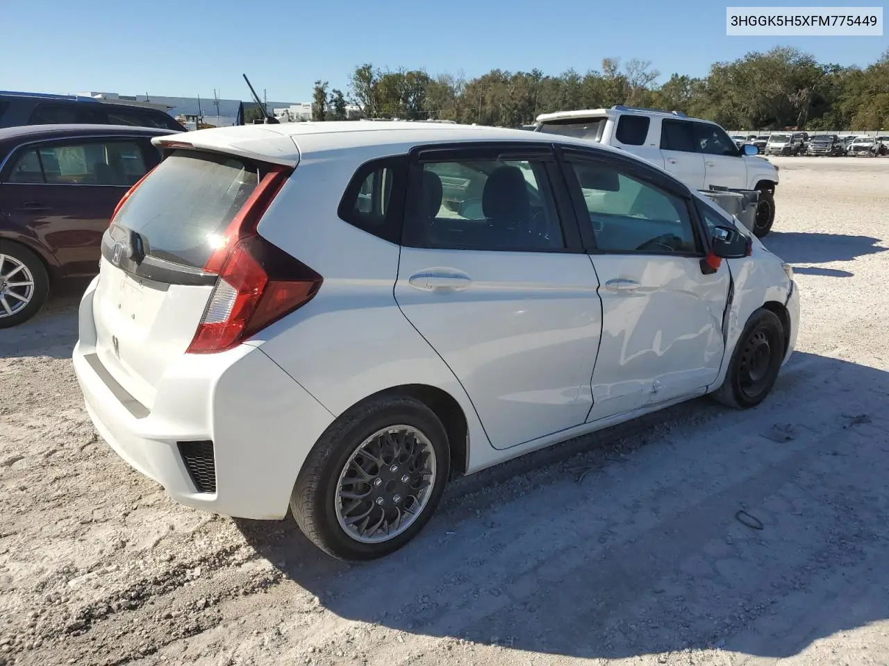 2015 Honda Fit Lx VIN: 3HGGK5H5XFM775449 Lot: 87631025
