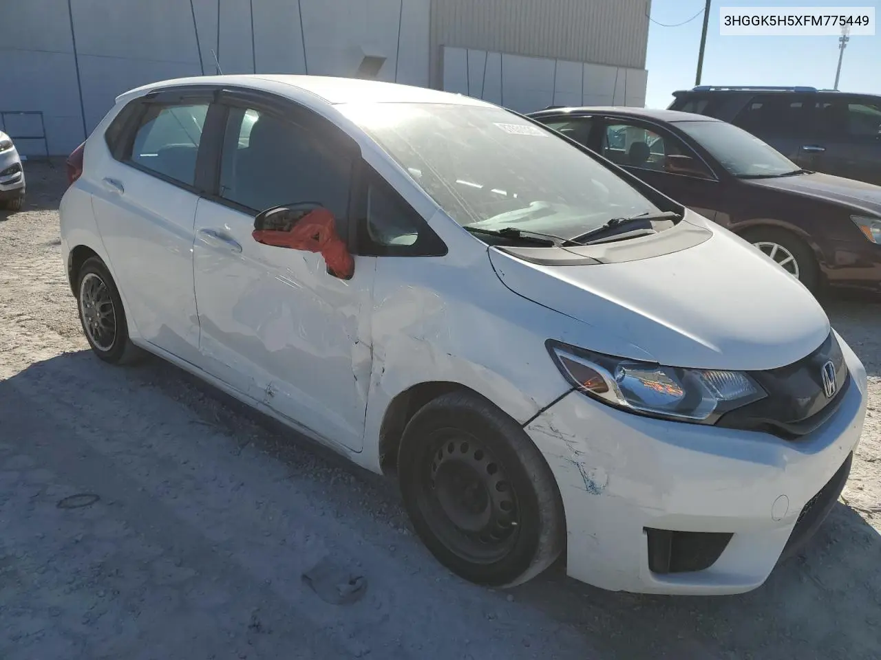 2015 Honda Fit Lx VIN: 3HGGK5H5XFM775449 Lot: 87631025