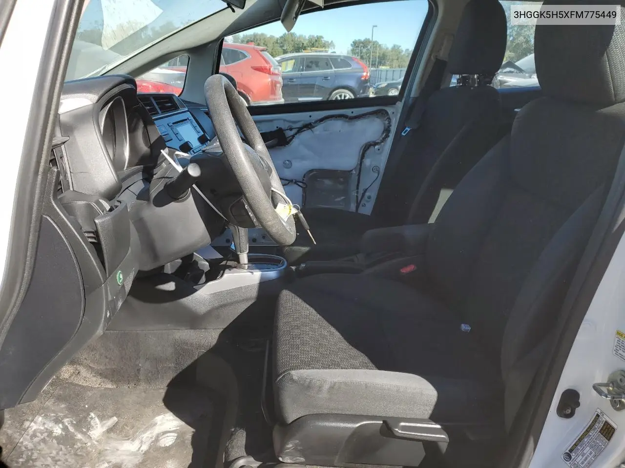 2015 Honda Fit Lx VIN: 3HGGK5H5XFM775449 Lot: 87631025