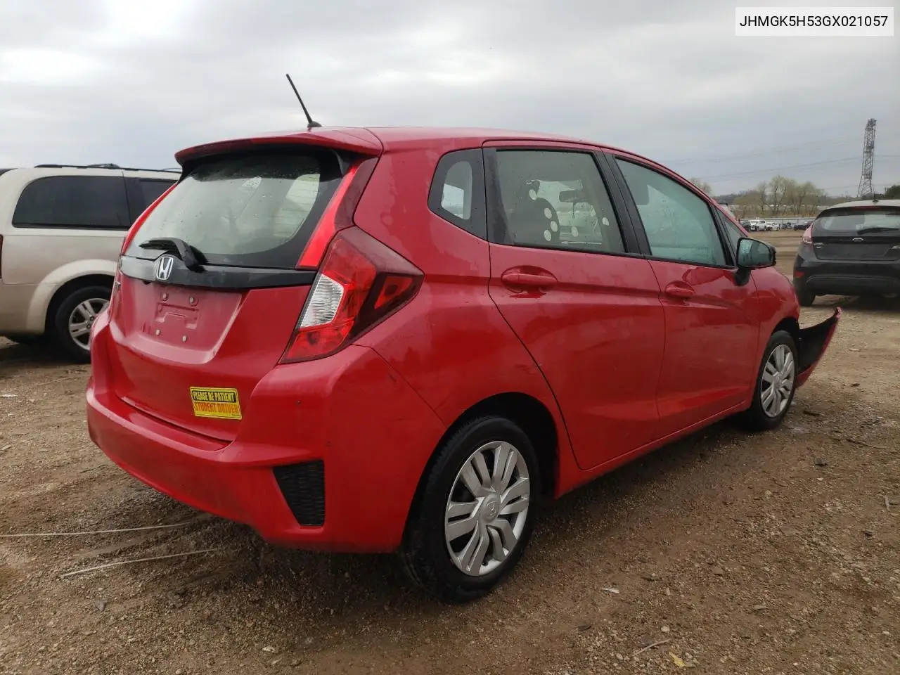 2016 Honda Fit Lx VIN: JHMGK5H53GX021057 Lot: 52970725