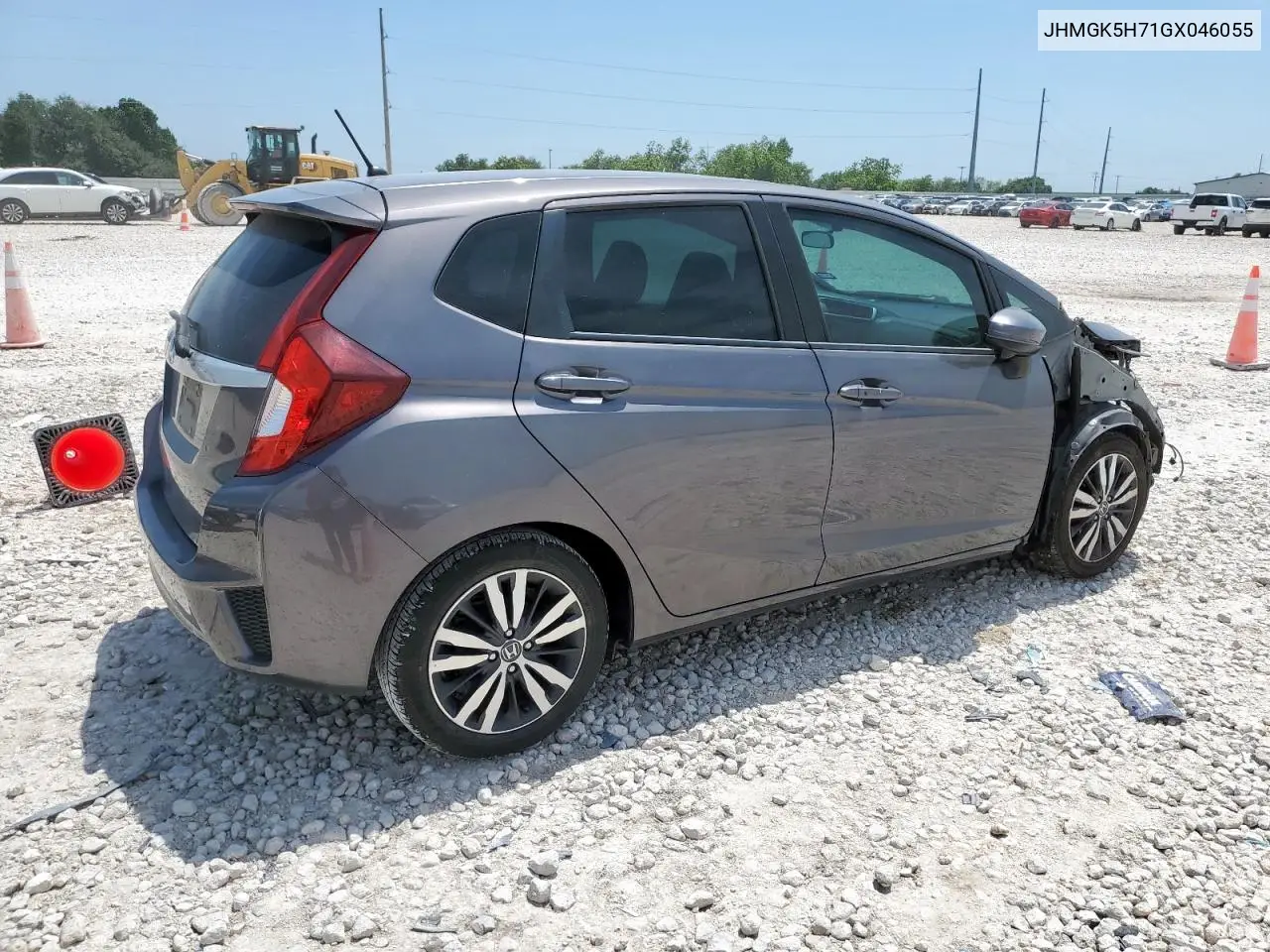 2016 Honda Fit Ex VIN: JHMGK5H71GX046055 Lot: 56180735