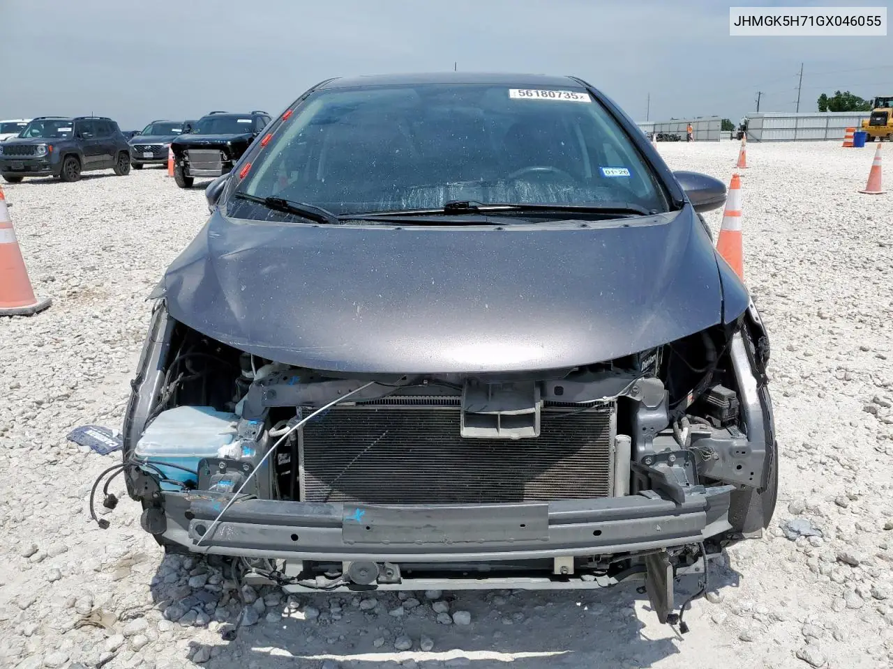 2016 Honda Fit Ex VIN: JHMGK5H71GX046055 Lot: 56180735