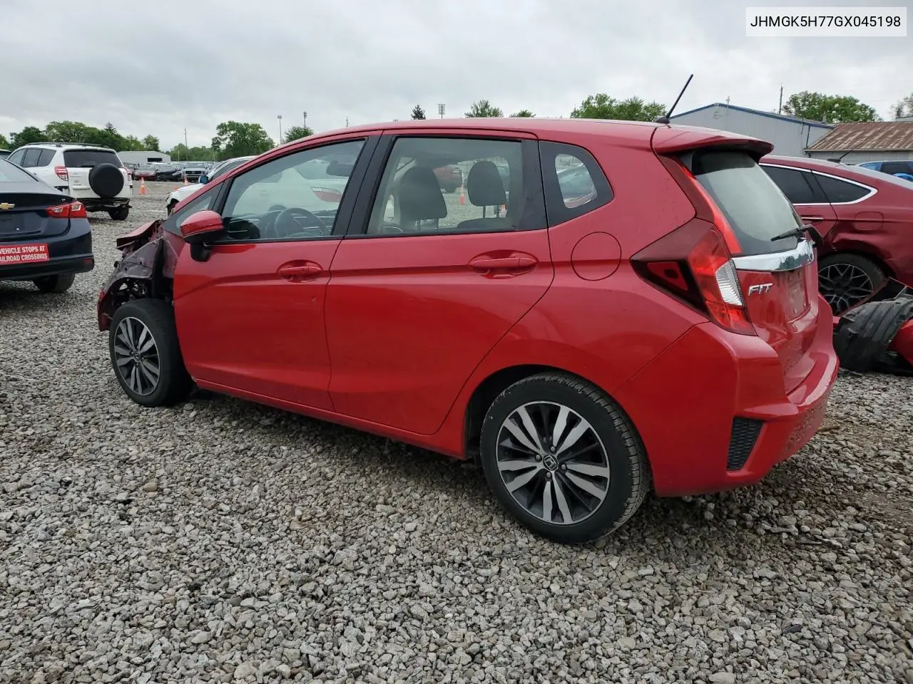2016 Honda Fit Ex VIN: JHMGK5H77GX045198 Lot: 56414925