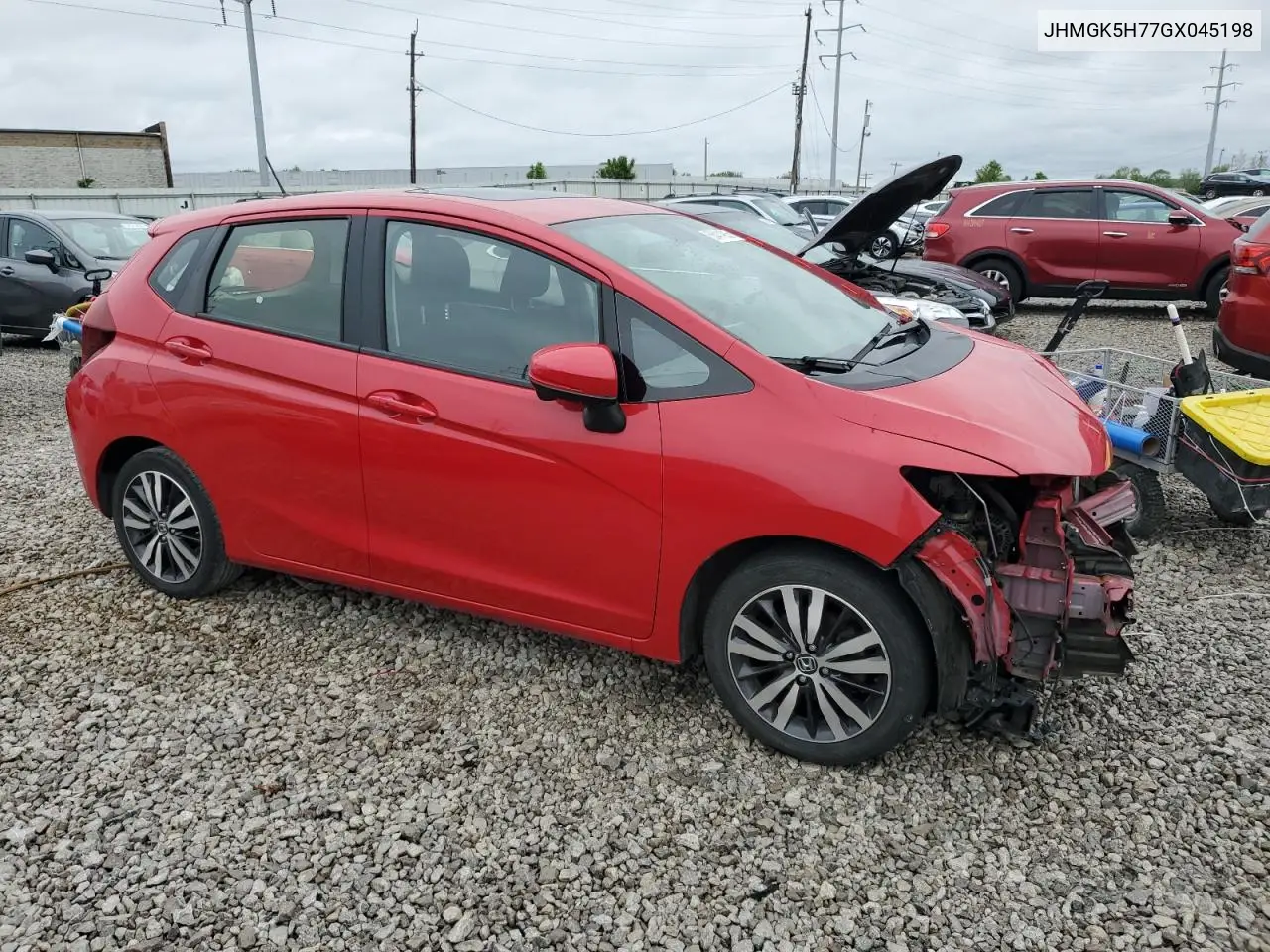 2016 Honda Fit Ex VIN: JHMGK5H77GX045198 Lot: 56414925