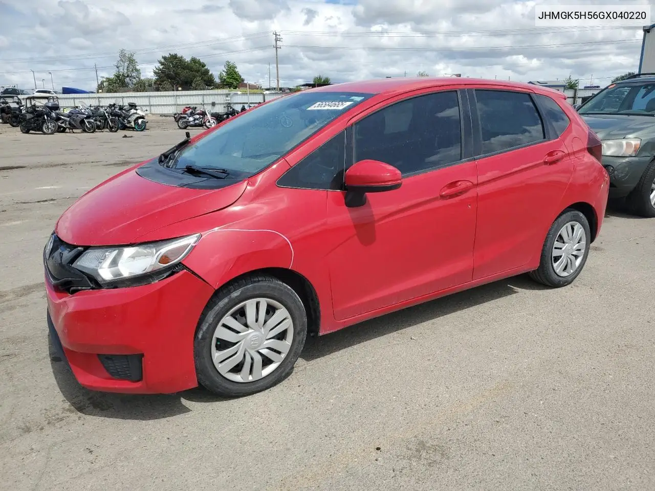 2016 Honda Fit Lx VIN: JHMGK5H56GX040220 Lot: 56584665