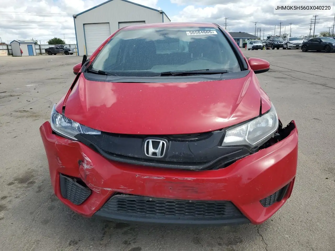 2016 Honda Fit Lx VIN: JHMGK5H56GX040220 Lot: 56584665