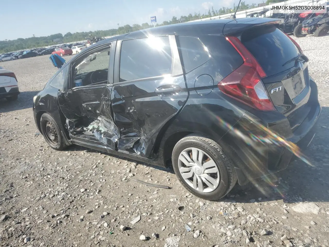 2016 Honda Fit Lx VIN: JHMGK5H52GS008894 Lot: 56749765