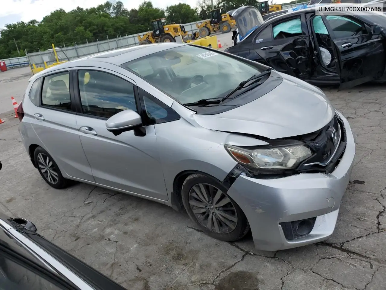 2016 Honda Fit Ex VIN: JHMGK5H70GX007635 Lot: 56768495