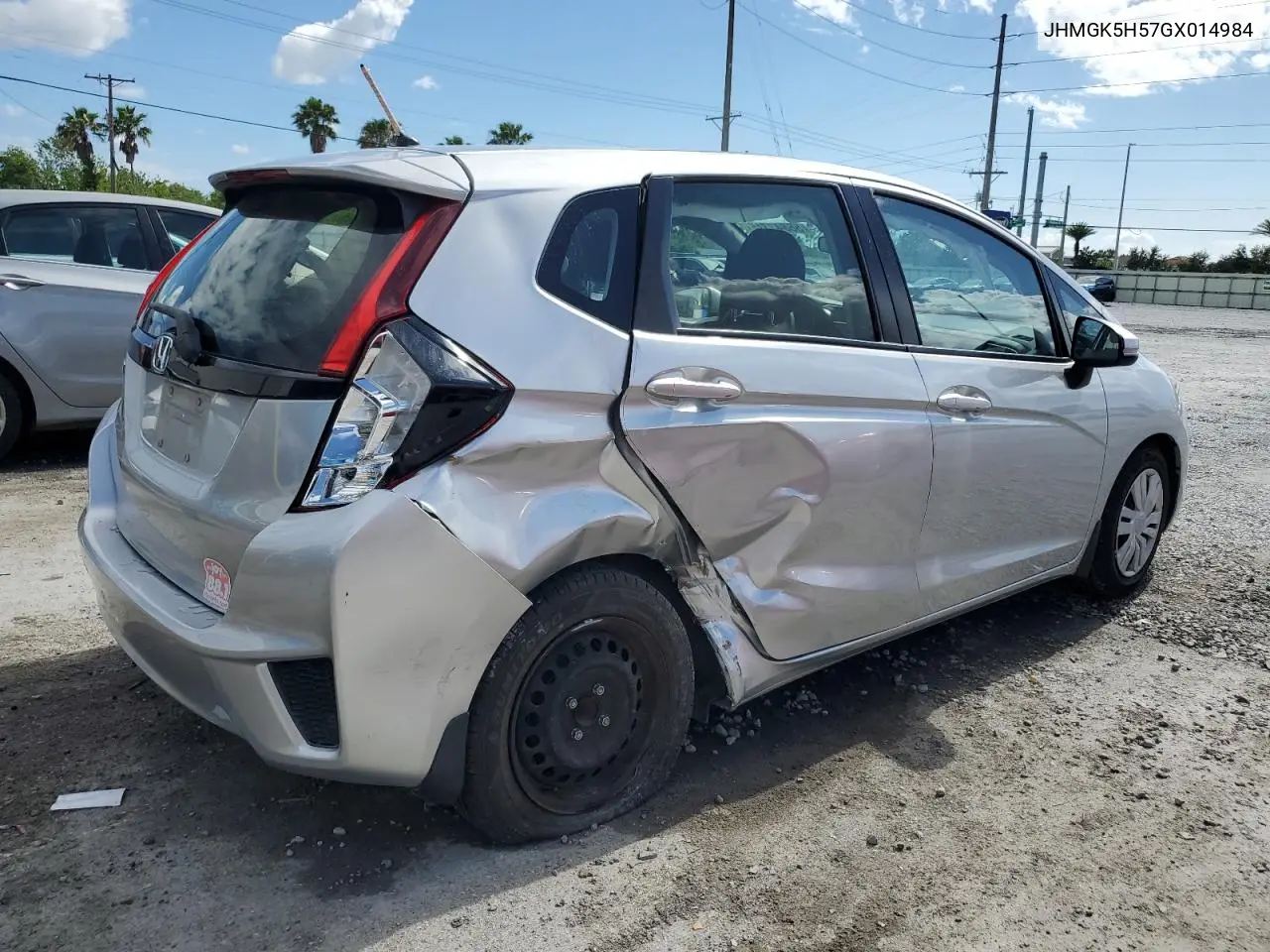 2016 Honda Fit Lx VIN: JHMGK5H57GX014984 Lot: 56843315