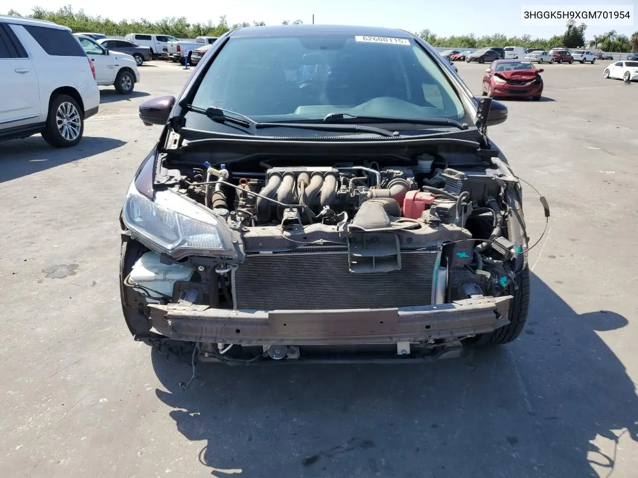 2016 Honda Fit Ex VIN: 3HGGK5H9XGM701954 Lot: 62600115