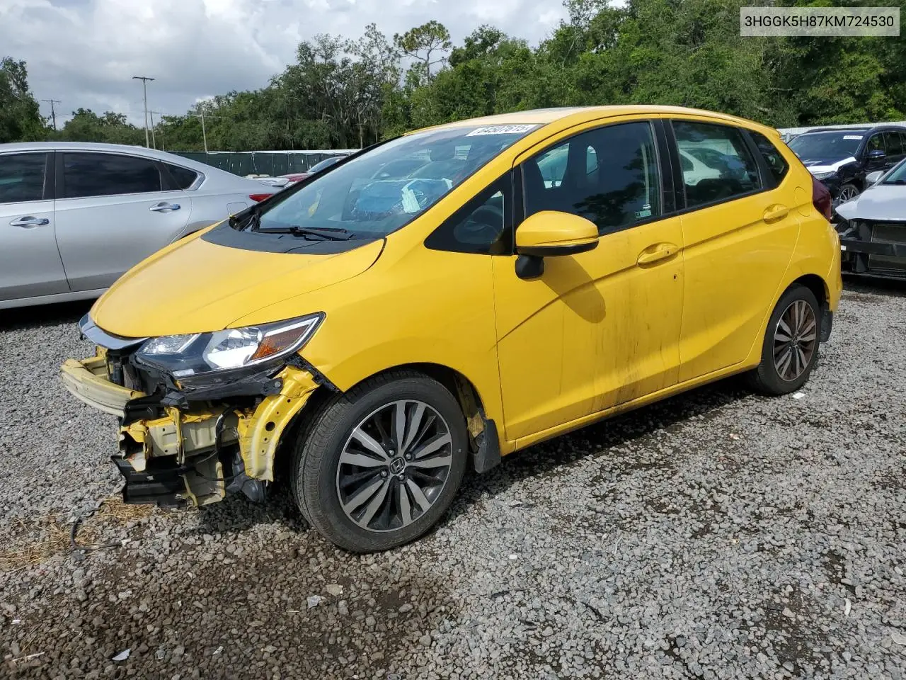 2016 Honda Fit Ex VIN: 3HGGK5H87KM724530 Lot: 64507615