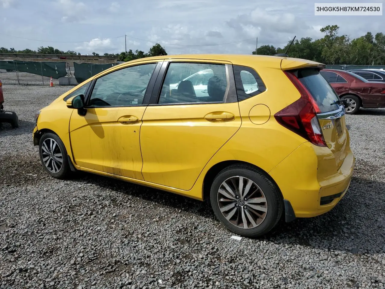 2016 Honda Fit Ex VIN: 3HGGK5H87KM724530 Lot: 64507615