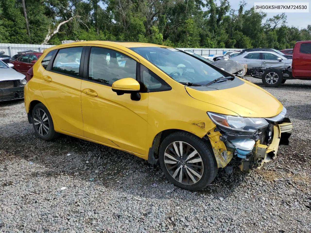 2016 Honda Fit Ex VIN: 3HGGK5H87KM724530 Lot: 64507615