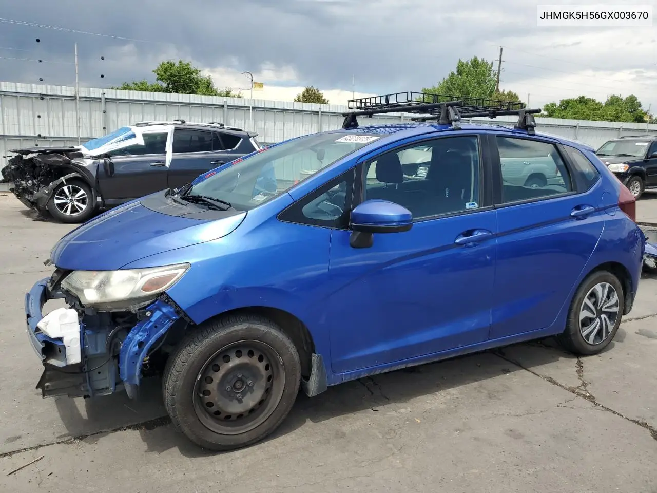 2016 Honda Fit Lx VIN: JHMGK5H56GX003670 Lot: 64521375