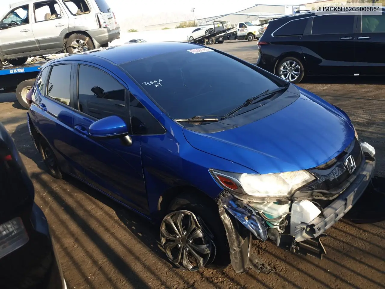 2016 Honda Fit Lx VIN: JHMGK5H52GS006854 Lot: 65292765