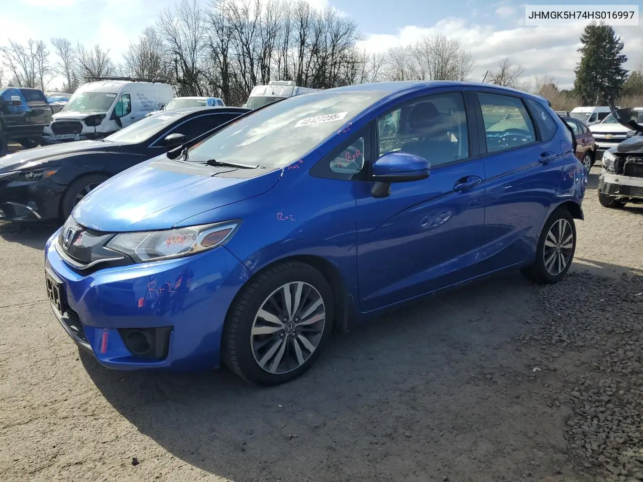 2017 Honda Fit Ex VIN: JHMGK5H74HS016997 Lot: 48427255