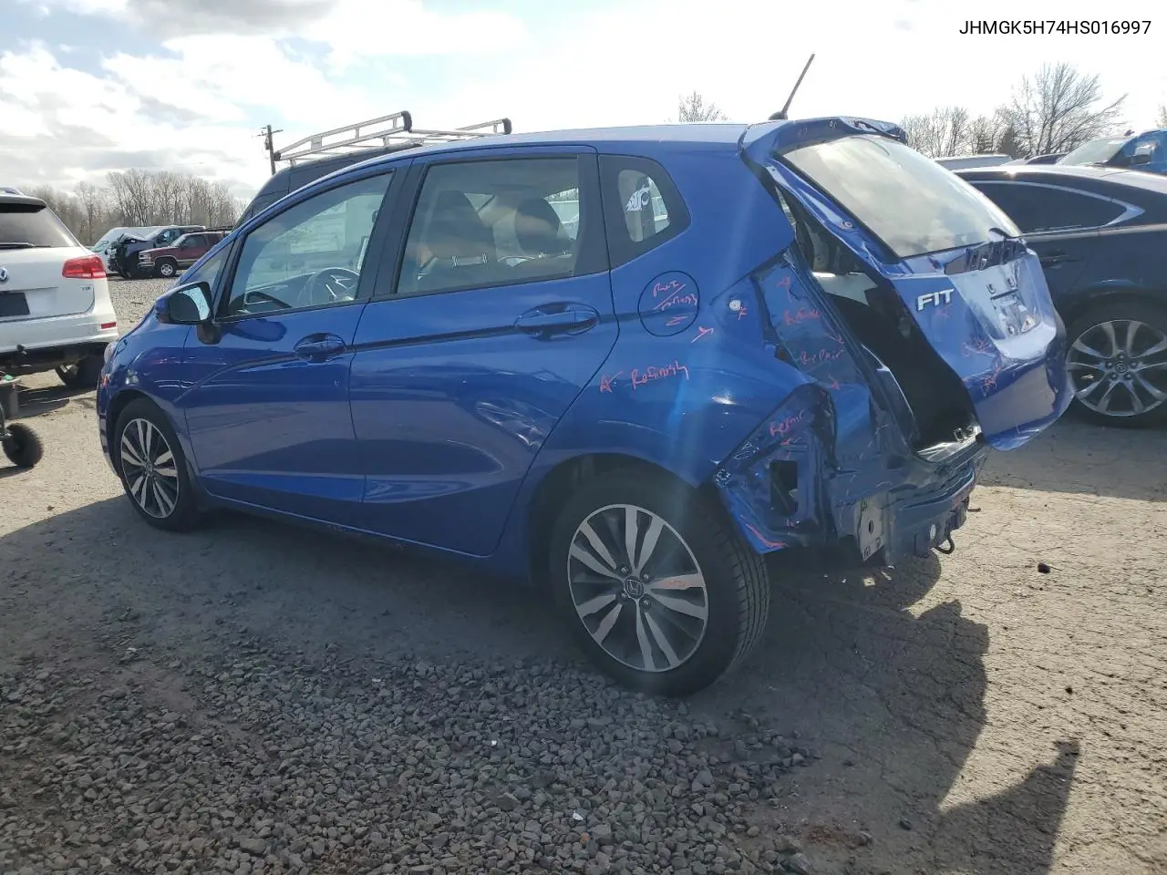 2017 Honda Fit Ex VIN: JHMGK5H74HS016997 Lot: 48427255